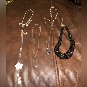 6 costume jewelry necklaces